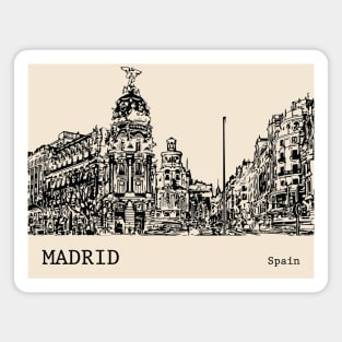 Madrid Spain Magnet